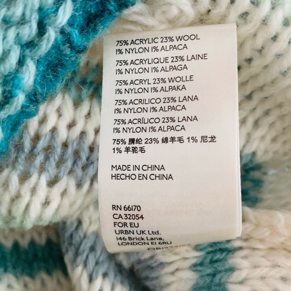 Anthropologie Ombre Cowl Neck Sweater Small - Picture 11 of 12